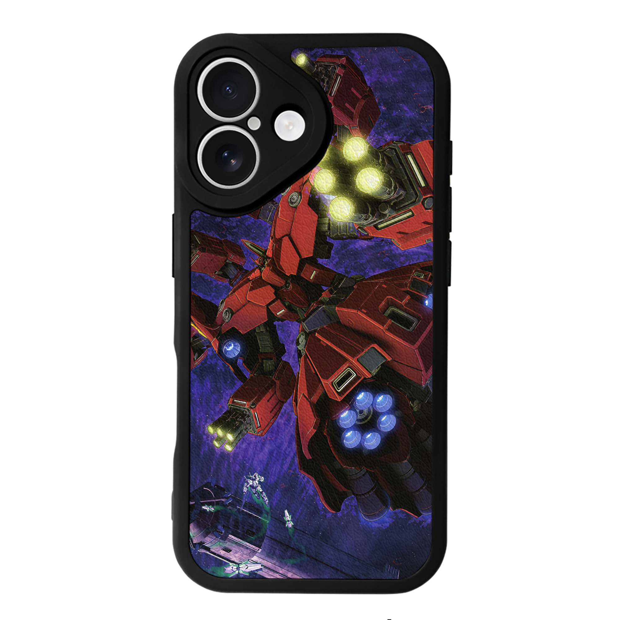 （画像用） 機動戦士ガンダム Mobile Suit Gundam 【iPhone 16シリーズ対応】シリコンスマホケース（レザー調） 材質：シリコン